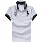 high collar t-shirt polo ralph lauren cool 2013 hommes cotton britain rl1934pc white